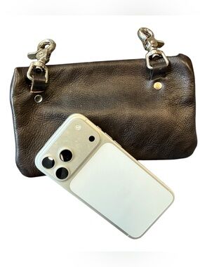 Genuine pure Leather Chain Biker Wallet machine hooks